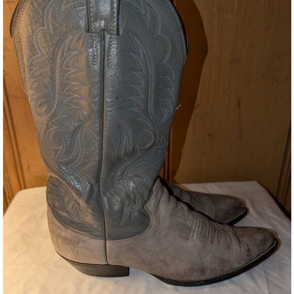 Justin Cowboy Western Boots Leather Size 9.5 D main image 4